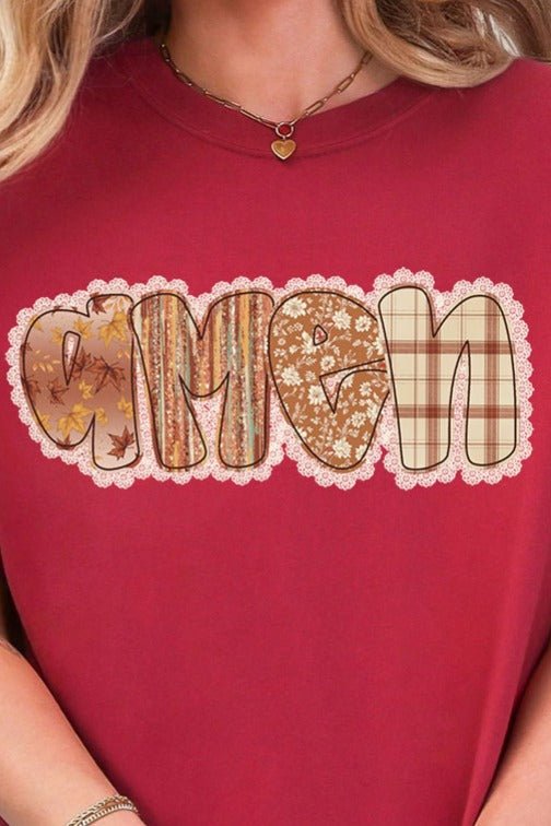 Lace Autumn Amen Ready To Press DTF Transfer - Wholesale Accessory Market