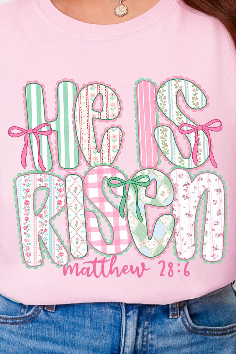 Lace & Bloom He Is Risen Ready To Press DTF Transfer - Wholesale Accessory Market