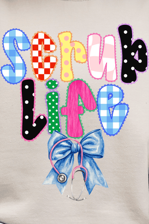 Lace Scrub Life Ready To Press DTF Transfer - Wholesale Accessory Market