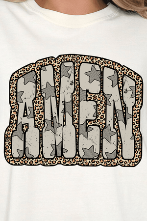 Leopard Star Amen Ready To Press DTF Transfer - Wholesale Accessory Market