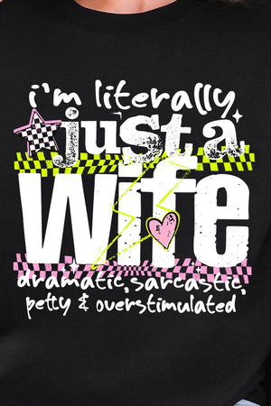 Literally Just A Wife Ready To Press DTF Transfer - Wholesale Accessory Market