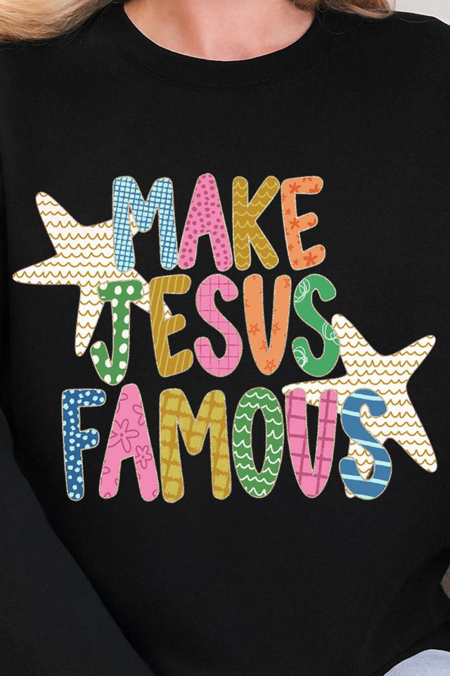 Make Jesus Famous Ready To Press DTF Transfer - Wholesale Accessory Market