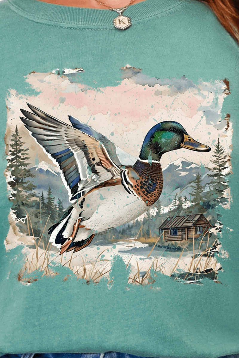 Mallard Mountains Ready To Press DTF Transfer