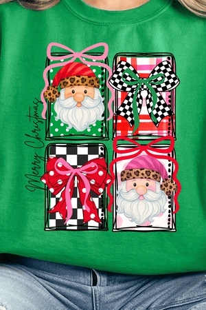 Merry Christmas Leopard Doodle Ready To Press DTF Transfer - Wholesale Accessory Market