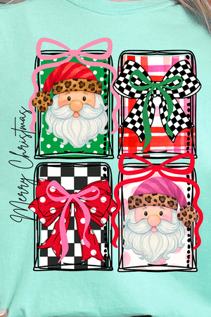 Merry Christmas Leopard Doodle Ready To Press DTF Transfer - Wholesale Accessory Market