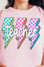 Neon Lightning Teacher Ready To Press DTF Transfer - Wholesale Accessory Market
