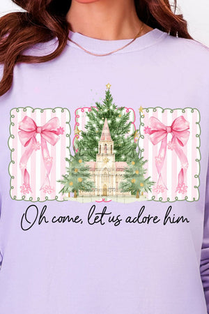 Notes Oh Come Let Us Adore Him Ready To Press DTF Transfer - Wholesale Accessory Market