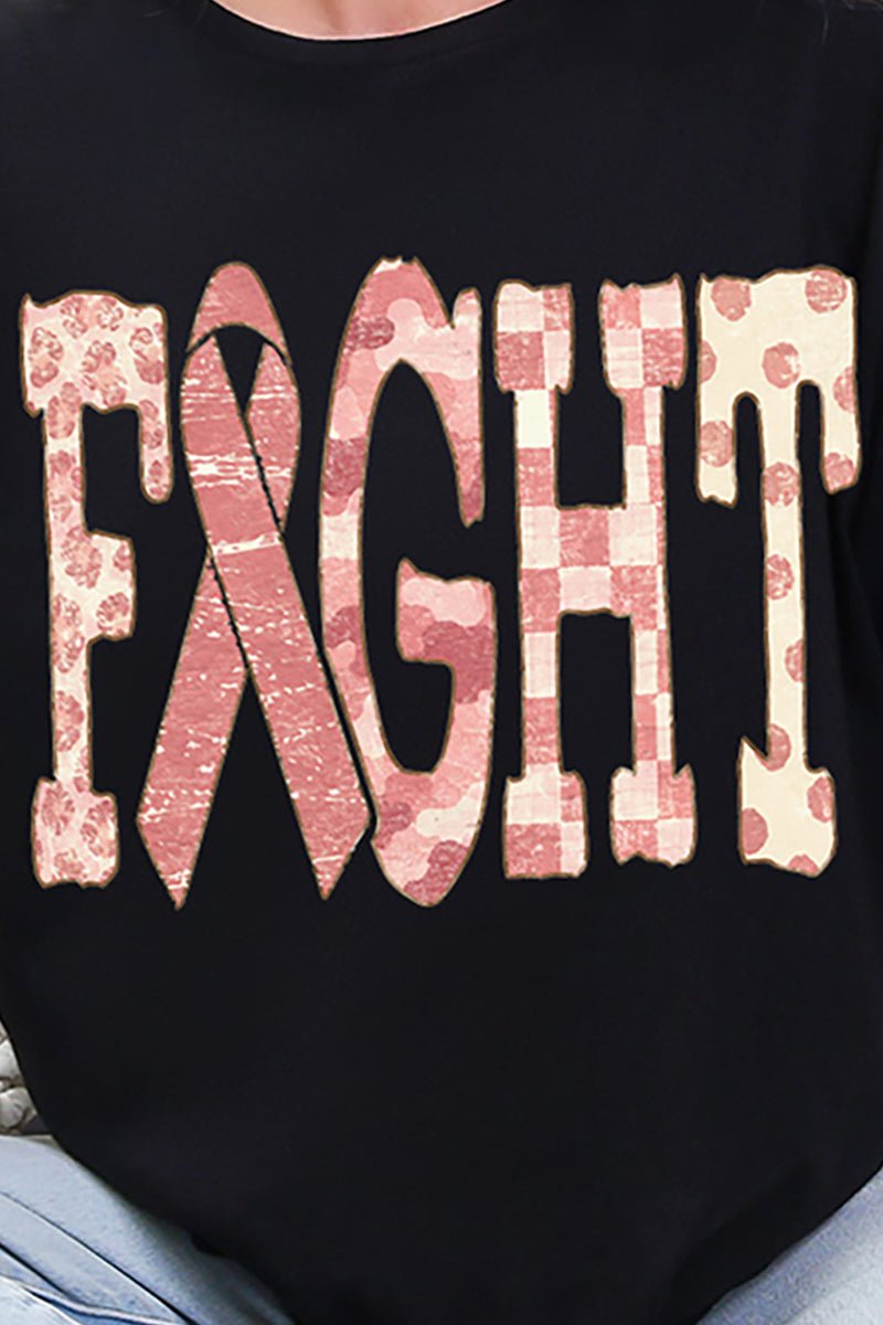 Pink Patterned Fight Ready To Press DTF Transfer - Wholesale Accessory Market