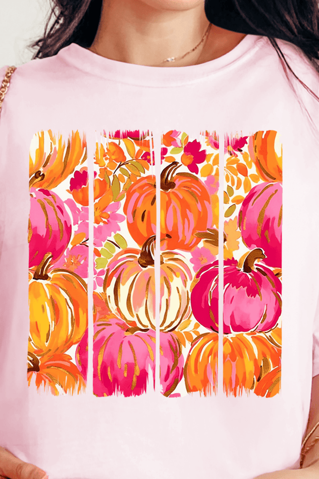Preppy Pumpkin Brushstroke Ready To Press DTF Transfer - Wholesale Accessory Market