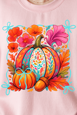 Pumpkins And Petals Ready To Press DTF Transfer - Wholesale Accessory Market