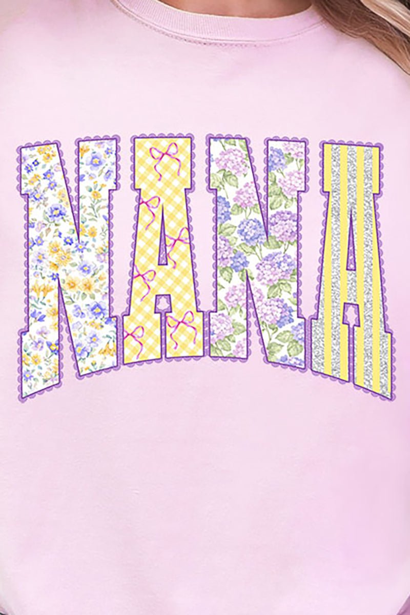 Purple Scalloped Nana Ready To Press DTF Transfer - Wholesale Accessory Market