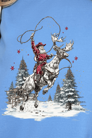 Retro Rodeo Santa Ready To Press DTF Transfer - Wholesale Accessory Market