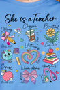 She Is A Teacher Ready To Press DTF Transfer - Wholesale Accessory Market