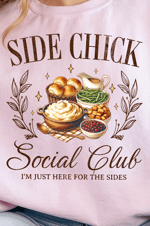 Side Chick Social Club Ready To Press DTF Transfer - Wholesale Accessory Market