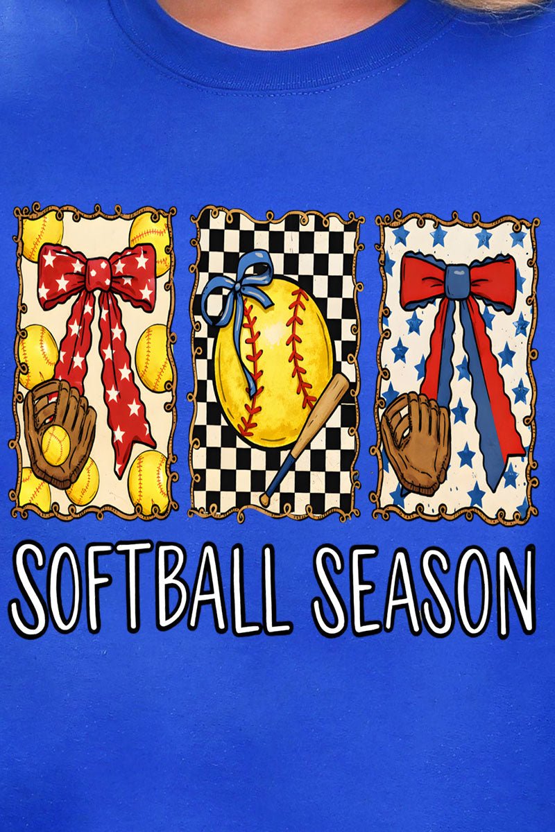 Softball Season Ribbon Ready To Press DTF Transfer - Wholesale Accessory Market