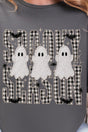 Spooky Season Gingham & Ghosts Ready To Press DTF Transfer - Wholesale Accessory Market