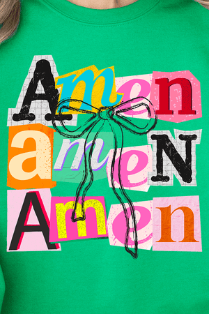 Stacked Amen Coquette Ready To Press DTF Transfer - Wholesale Accessory Market