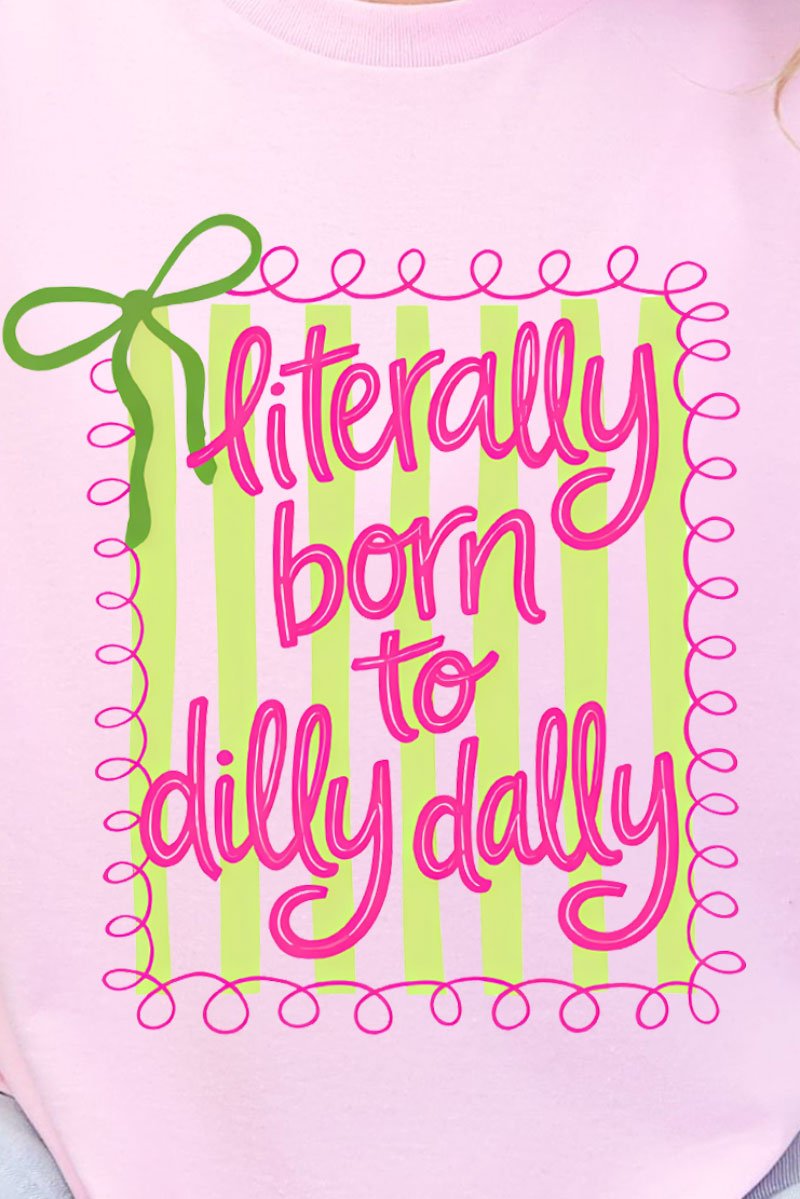 Swirls & Stripes Dilly Dally Ready To Press DTF Transfer - Wholesale Accessory Market