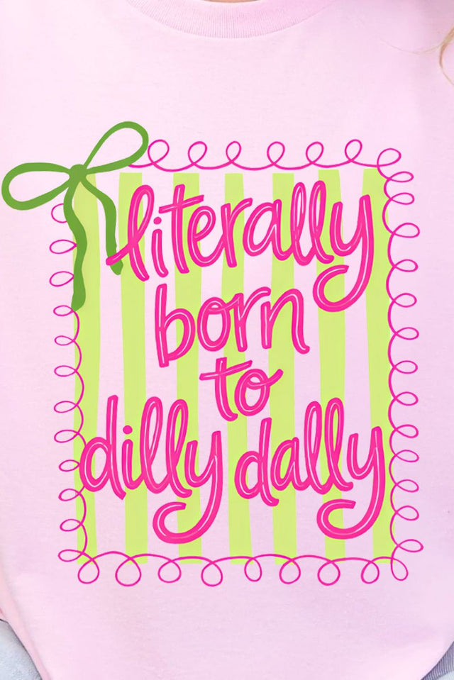 Swirls & Stripes Dilly Dally Ready To Press DTF Transfer - Wholesale Accessory Market
