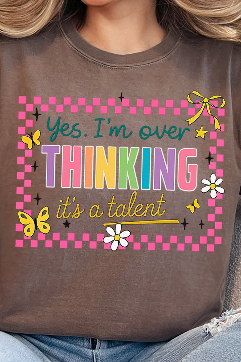 Talented Overthinker Ready To Press DTF Transfer - Wholesale Accessory Market
