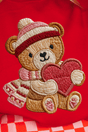 Teddy's Threaded Heart Ready To Press DTF Transfer - Wholesale Accessory Market