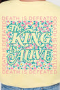 The King Is Alive Ready To Press DTF Transfer - Wholesale Accessory Market