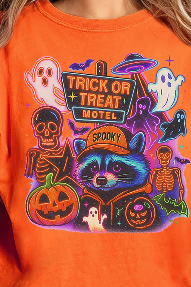Trick Or Treat Motel Ready To Press DTF Transfer - Wholesale Accessory Market
