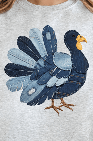 Turkey In Stitches Ready To Press DTF Transfer - Wholesale Accessory Market