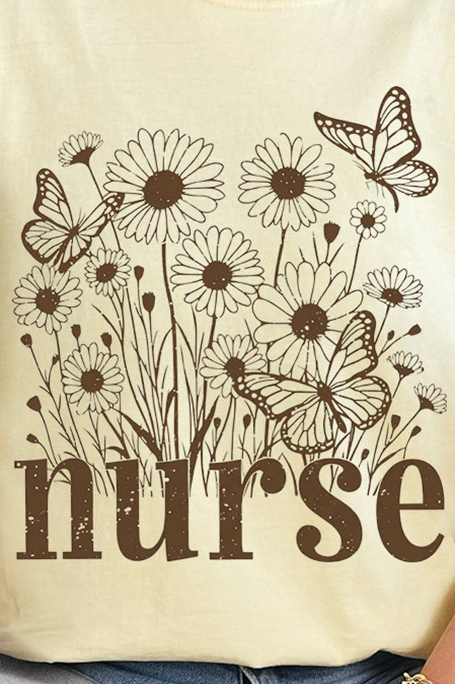 Wildflower Nurse Ready To Press DTF Transfer - Wholesale Accessory Market