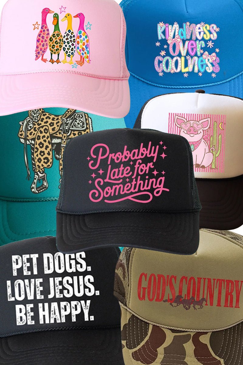 10 Assorted DTF Hat Transfer Mystery Bundle - Wholesale Accessory Market