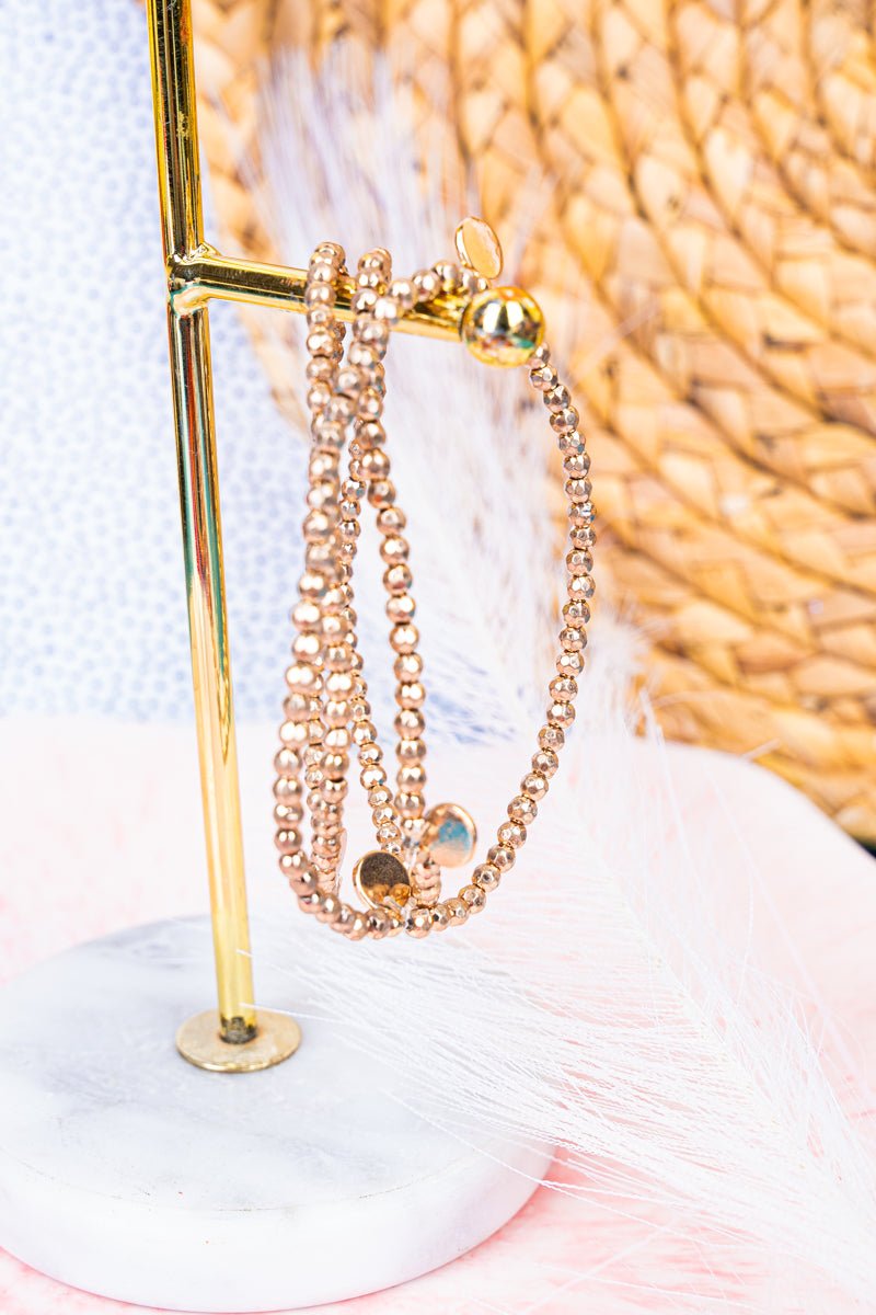 Viola Liliana Goldtone Beaded Bracelet Set - Wholesale Accessory Market