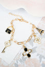 Viola Parisian Glamour Goldtone Charm Bracelet - Wholesale Accessory Market