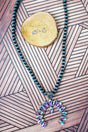 Viola Iridescent Rodeo Runway Silver Pearl Necklace and Earring Set - Wholesale Accessory Market