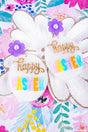 Viola Happy Easter Egg Glitter Acrylic Earrings - Wholesale Accessory Market