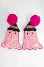 Viola Looking Boo - tiful Pink Seed Bead Earrings - Wholesale Accessory Market