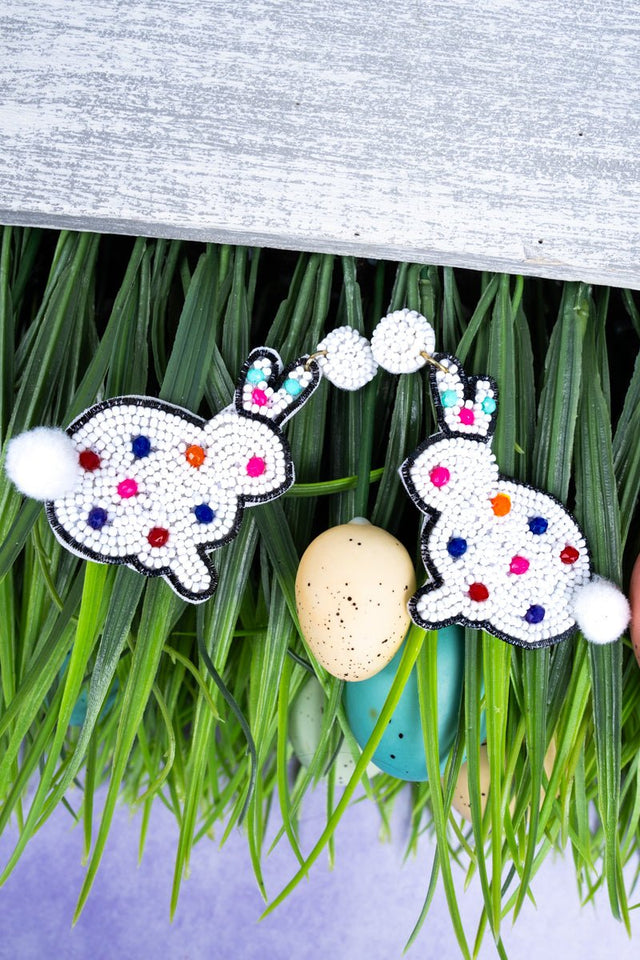 Viola Happy Feet Seed Bead Earrings - Wholesale Accessory Market