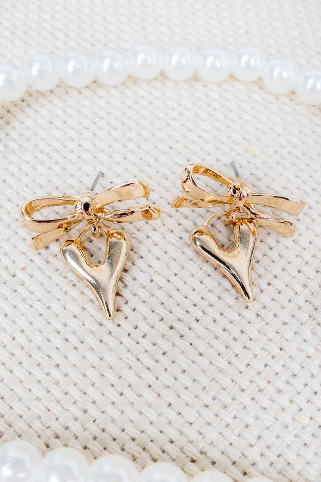 Shiny Luxe Goldtone Wrapped in Romance Earrings - Wholesale Accessory Market