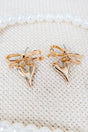 Shiny Luxe Goldtone Wrapped in Romance Earrings - Wholesale Accessory Market