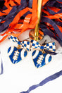 Blue & White Varsity Crush Earrings - Wholesale Accessory Market