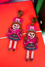 Viola Toy Soldier Pink Seed Bead Earrings - Wholesale Accessory Market
