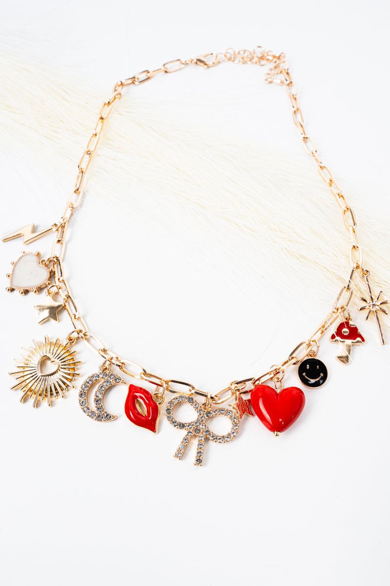 Viola Stellar Icon Goldtone Charm Necklace - Wholesale Accessory Market