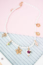Shiny Luxe Pink Blooming Affection Pearl & Goldtone Necklace - Wholesale Accessory Market
