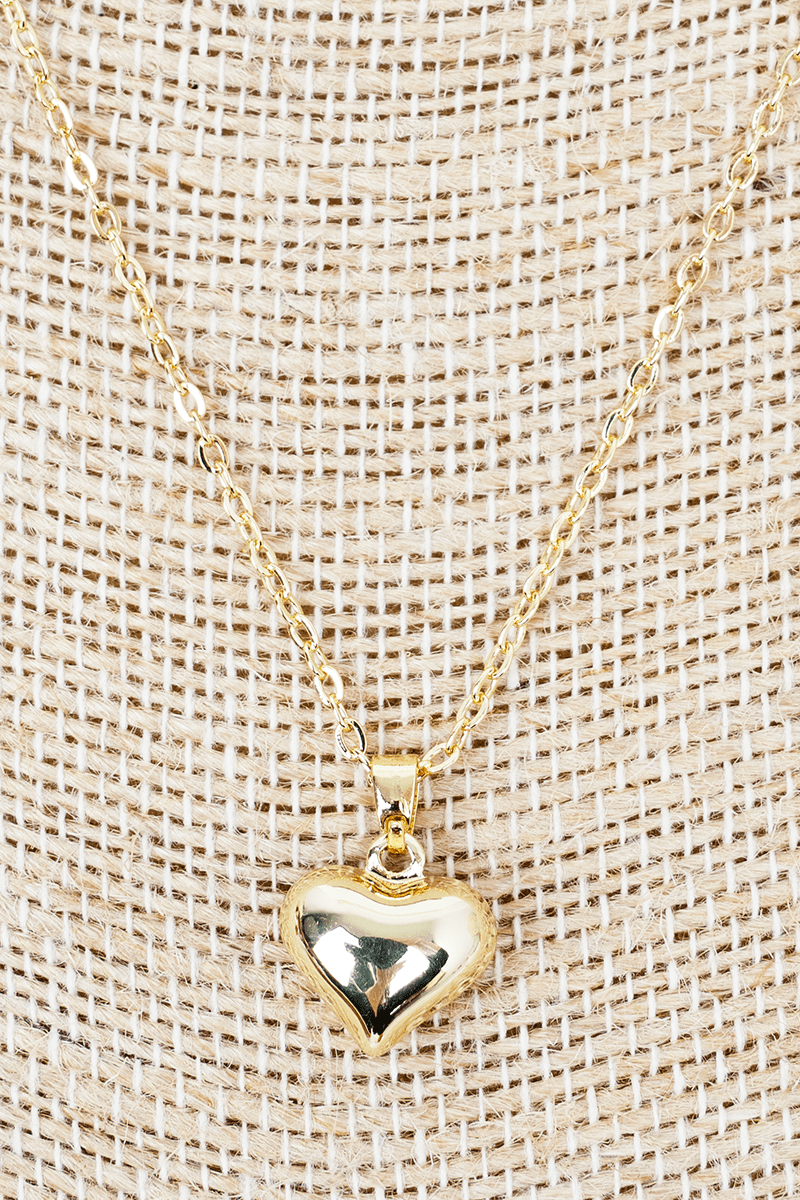 Shiny Luxe Sweet on You Goldtone Necklace - Wholesale Accessory Market
