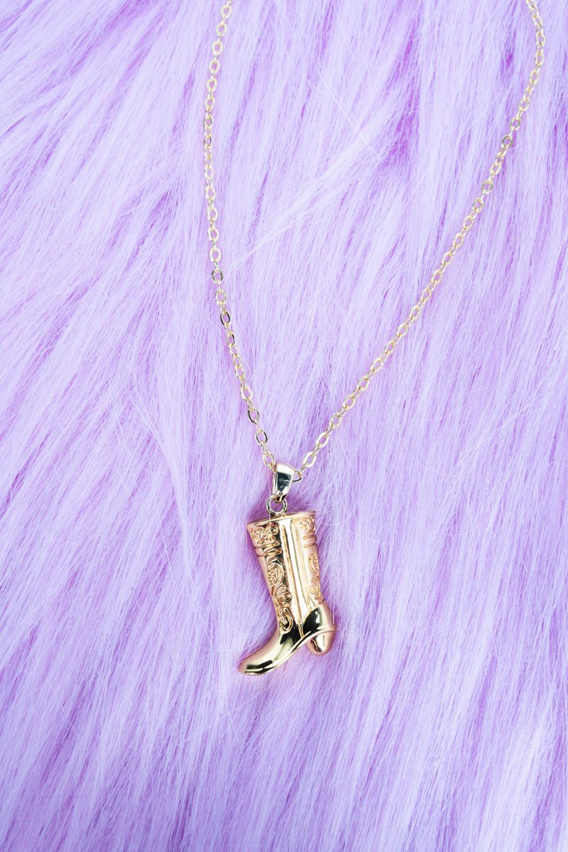 Shiny Luxe Rodeo Run Goldtone Necklace - Wholesale Accessory Market