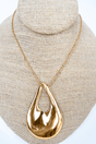 Shiny Luxe Glam Game Goldtone Necklace - Wholesale Accessory Market