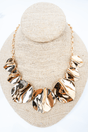 Shiny Luxe Statement Status Goldtone Necklace - Wholesale Accessory Market