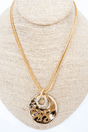 Shiny Luxe Everyday Icon Crystal and Goldtone Necklace - Wholesale Accessory Market