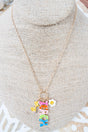 Shiny Luxe Teach Time Coquette Goldtone Necklace - Wholesale Accessory Market