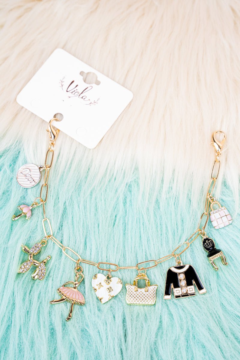 Viola Girly & Glam Goldtone Trucker Hat Chain - Wholesale Accessory Market