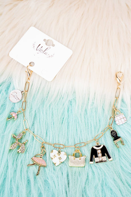 Viola Girly & Glam Goldtone Trucker Hat Chain - Wholesale Accessory Market